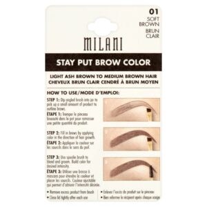 Milani Stay Put Brow Color, Soft Brown, 0.09 oz - Image 4