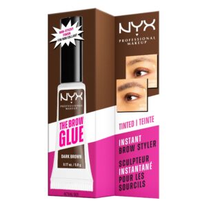 Nyx Professional Makeup Brow Glue, Extreme Hold Eyebrow Gel, Clear, 0.17 oz - Image 26