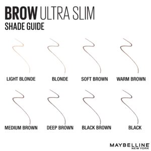 Maybelline Express Brow Ultra Slim Pencil Eyebrow Makeup, Deep Brown