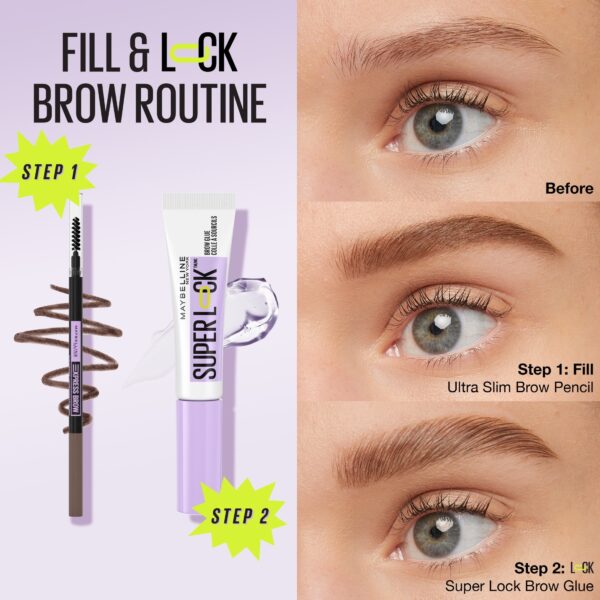 Maybelline Express Brow Ultra Slim Pencil Eyebrow Makeup, Deep Brown