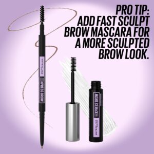 Maybelline Express Brow Ultra Slim Pencil Eyebrow Makeup, Deep Brown