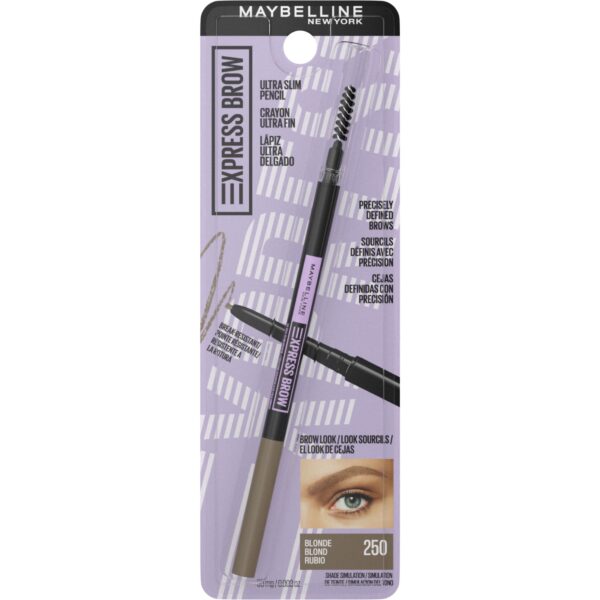 Maybelline Express Brow Ultra Slim Pencil Eyebrow Makeup, Deep Brown