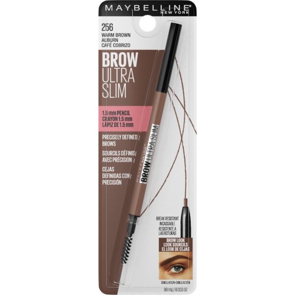 Maybelline Express Brow Ultra Slim Pencil Eyebrow Makeup, Deep Brown