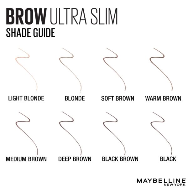 Maybelline Express Brow Ultra Slim Pencil Eyebrow Makeup, Deep Brown