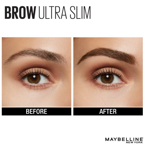 Maybelline Express Brow Ultra Slim Pencil Eyebrow Makeup, Deep Brown