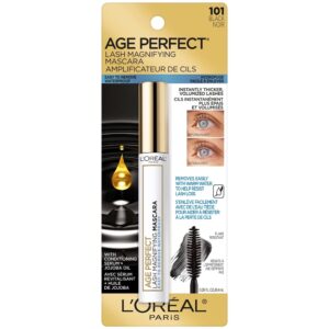 L'Oreal Paris Age Perfect Lash Magnifying Waterproof Mascara, Black - Image 4