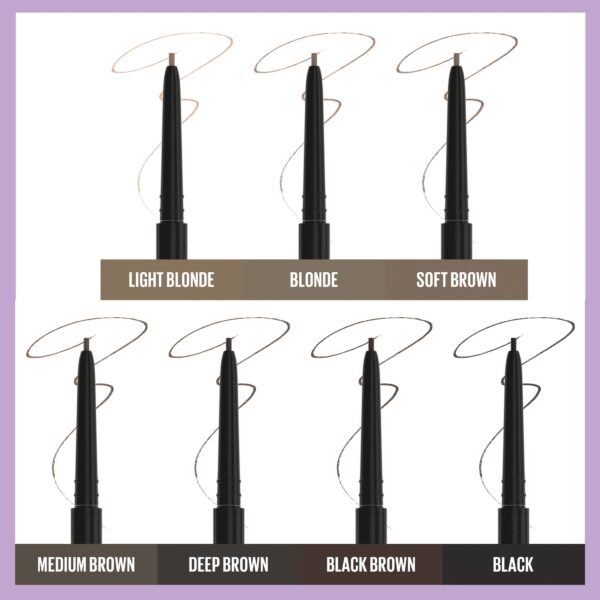 Maybelline Express Brow Ultra Slim Pencil Eyebrow Makeup, Deep Brown