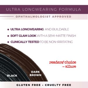 Blinc Amplified Tubing Mascara | Ultra-Longwearing Washable Mascara | Soft-Glam Volumizing, Lengthening and Defining Mascara | Gluten-Free and Cruelty-Free | 9mL / 0.30 Fl. OZ Dark Brown - Image 5