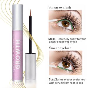 Eyelash Serum,Lash Growth Serum&Lash Serum - Irritation Free - Achieve Longer, Thicker, Healthier, and Stronger Lashes - 0.12OZ/3.5ML - Image 3