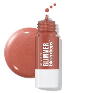 Revlon Glimmer Blush Drops, Liquid Cheek Blush, 103 Field of Roses, 0.32 fl oz - Image 11
