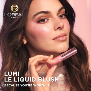 L'Oreal Paris Lumi Le Liquid Blush, Highly Pigmented, Glowy True Rose, 0.33 fl oz - Image 15