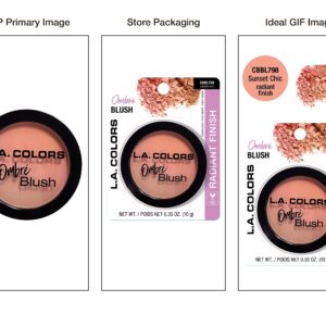 L.A. COLORS Ombre Radiance & Soft Glowing Powder Blush, Sunset - Image 7