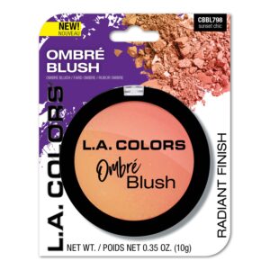 L.A. COLORS Ombre Radiance & Soft Glowing Powder Blush, Sunset - Image 9