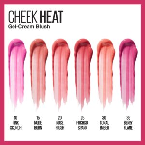 Maybelline Cheek Heat Gel-Cream Blush, Face Makeup, Nude Burn, 0.27 fl. oz. - Image 33