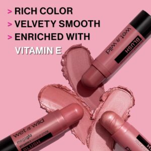 Wet n Wild Mega Glo Vitamin E Blush Makeup Stick - Say It Ain't Rose - Image 10
