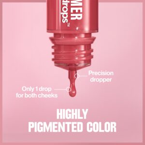 Revlon Glimmer Blush Drops, Liquid Cheek Blush, 102 Pink It Over, 0.32 fl oz - Image 5