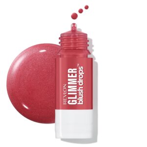 Revlon Glimmer Blush Drops, Liquid Cheek Blush, 102 Pink It Over, 0.32 fl oz - Image 11