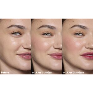 e.l.f. Sheer For It Blush Tint, Buildable Stain For Lips + Cheeks, Left On Red, 0.22 fl oz - Image 9