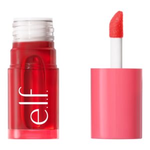 e.l.f. Sheer For It Blush Tint, Buildable Stain For Lips + Cheeks, Left On Red, 0.22 fl oz - Image 29
