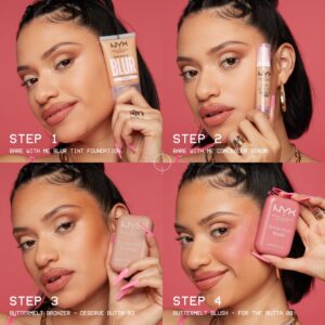 NYX Professional Makeup Buttermelt Powder Blush, My Butta Half - Image 8