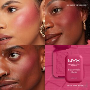 NYX Professional Makeup Buttermelt Powder Blush, My Butta Half - Image 30