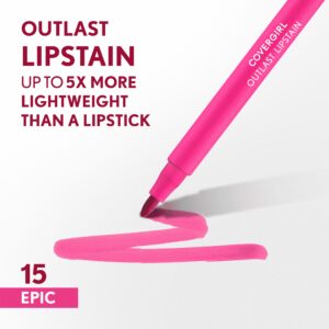 Covergirl Outlast Lipstain, 70 Crimson Glory, Pink, 0.05 fl oz - Image 40