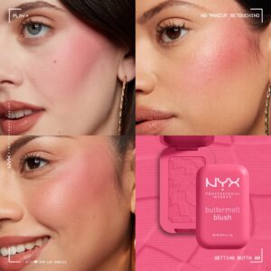 NYX Professional Makeup Buttermelt Powder Blush, My Butta Half - Image 56