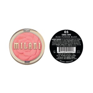 Milani Rose Powder Blush, Coral Cove, 0.60 oz - Image 6