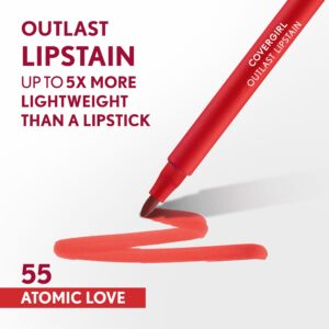 Covergirl Outlast Lipstain, 70 Crimson Glory, Pink, 0.05 fl oz - Image 68