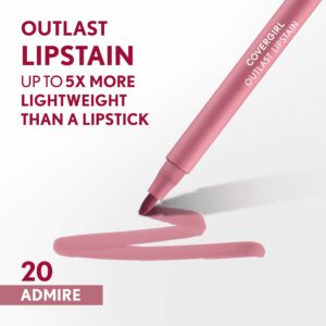 Covergirl Outlast Lipstain, 70 Crimson Glory, Pink, 0.05 fl oz - Image 73