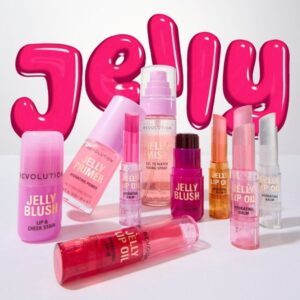 Revolution Jelly Blush Stick Lip and Cheek Stain Cherry Red - Image 6