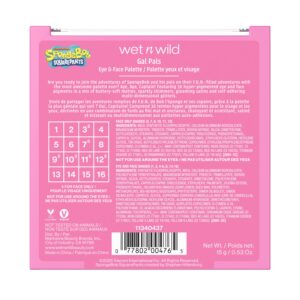 Wet N Wild SpongeBob Eye and Face Makeup Palette - Gal Pals - Image 3