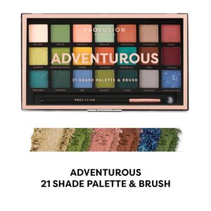 Profusion Cosmetics 21 Shade Eyeshadow Palette - Adventurous - Image 7