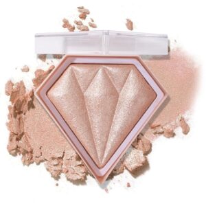 BEUKING Face Glitter Blush Pink Shimmer Highlighter Blusher Powder Facial Contour Corrector Shine Rouge, Highlighter Diamond Dust, Illuminator Long Lasting Skin Finishing Palette (01 Pearl White) - Image 18