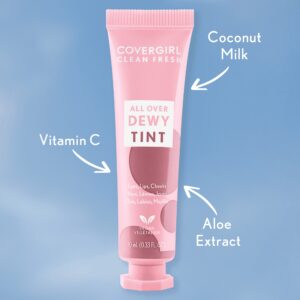 COVERGIRL Clean Fresh All Over Dewy Tint, Dreamy Pink 400, 0.33 fl oz - Image 3