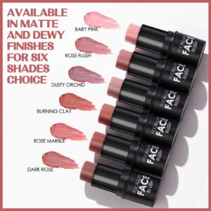 FOCALLURE Cream Blush Makeup, Long Wearing Blush Stick for Cheeks, BABY PINK - Image 3