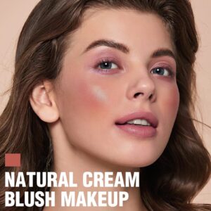 FOCALLURE Cream Blush Makeup, Long Wearing Blush Stick for Cheeks, BABY PINK - Image 9