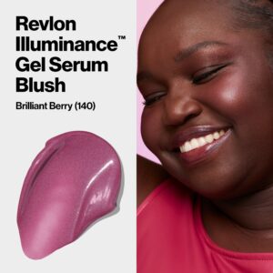 Revlon Illuminance Gel Serum Blush, Lightweight, Pink Blush, 110 Enchanting Mauve, 0.37 fl oz - Image 14