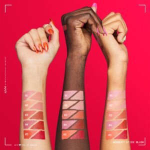 NYX Professional Makeup Wonder Stick Blush, Cream Blush Contour Stick, Coral + Deep Peach - Image 14
