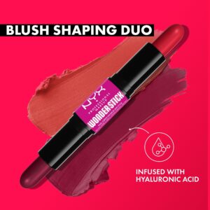 NYX Professional Makeup Wonder Stick Blush, Cream Blush Contour Stick, Coral + Deep Peach - Image 23