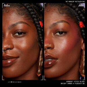 NYX Professional Makeup Wonder Stick Blush, Cream Blush Contour Stick, Coral + Deep Peach - Image 24