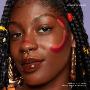 NYX Professional Makeup Wonder Stick Blush, Cream Blush Contour Stick, Coral + Deep Peach - Image 25