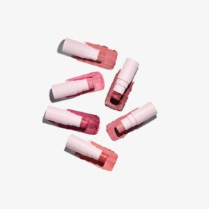 Revolution Skin Silk Marble Blush Stick Peachy Pink - Image 5