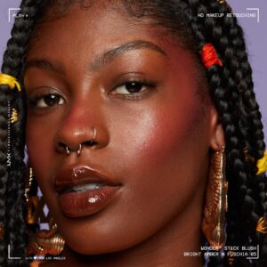 NYX Professional Makeup Wonder Stick Blush, Cream Blush Contour Stick, Coral + Deep Peach - Image 28