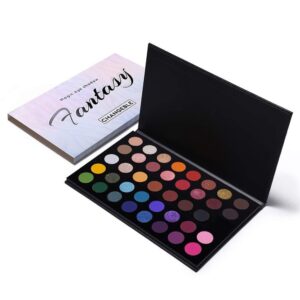 Professional Neutral Eyeshadow Makeup Palette, 40 Pigmented Matte Shimmer Warm Eye Shadows, Naked Nudes Rose Gold Smoky Brown Pressed Powder Pallet Make Up Kit - Image 8