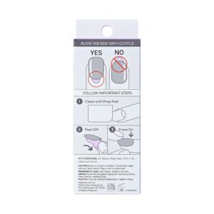 KISS imPRESS Press on Nails, All Summer Long, Blue, Short Squoval, 30 Count - Image 10