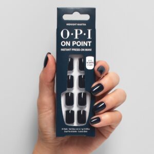 OPI On Point Instant Press On Nails, Midnight Mantra, False Nails, 24 Pieces - Image 3