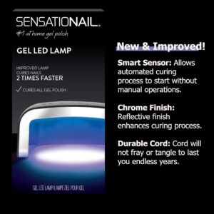 SensatioNail LED Gel Nail Polish Lamp (Black), 15 & 30 Second Timers - Image 5