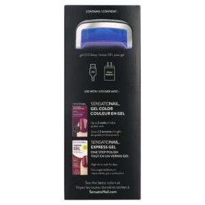 SensatioNail LED Gel Nail Polish Lamp (Black), 15 & 30 Second Timers - Image 8