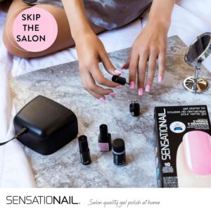 SensatioNail LED Gel Nail Polish Lamp (Black), 15 & 30 Second Timers - Image 12